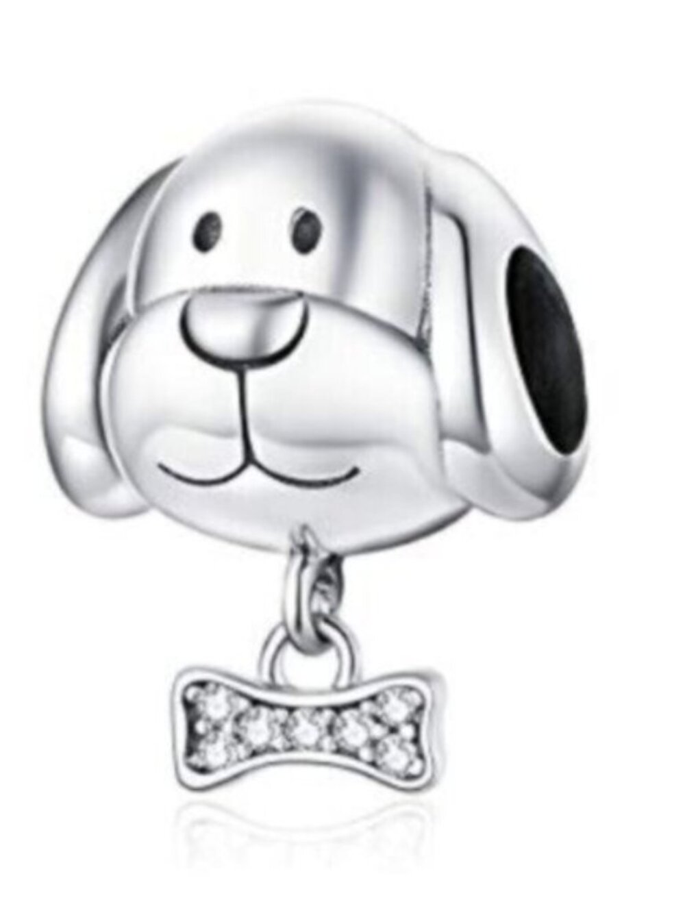 Pandora Dog Charm 925 Sterling Silver Charm Compatible with Pandora NEW